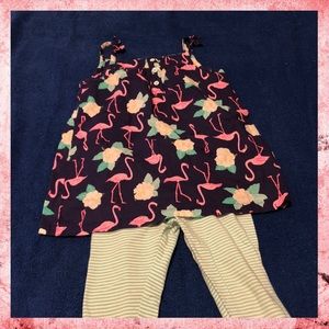 Carters - Cute 2pc Top and Legging Pants